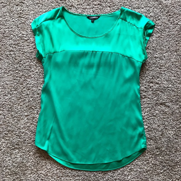 Express Tops - Express silky green top
